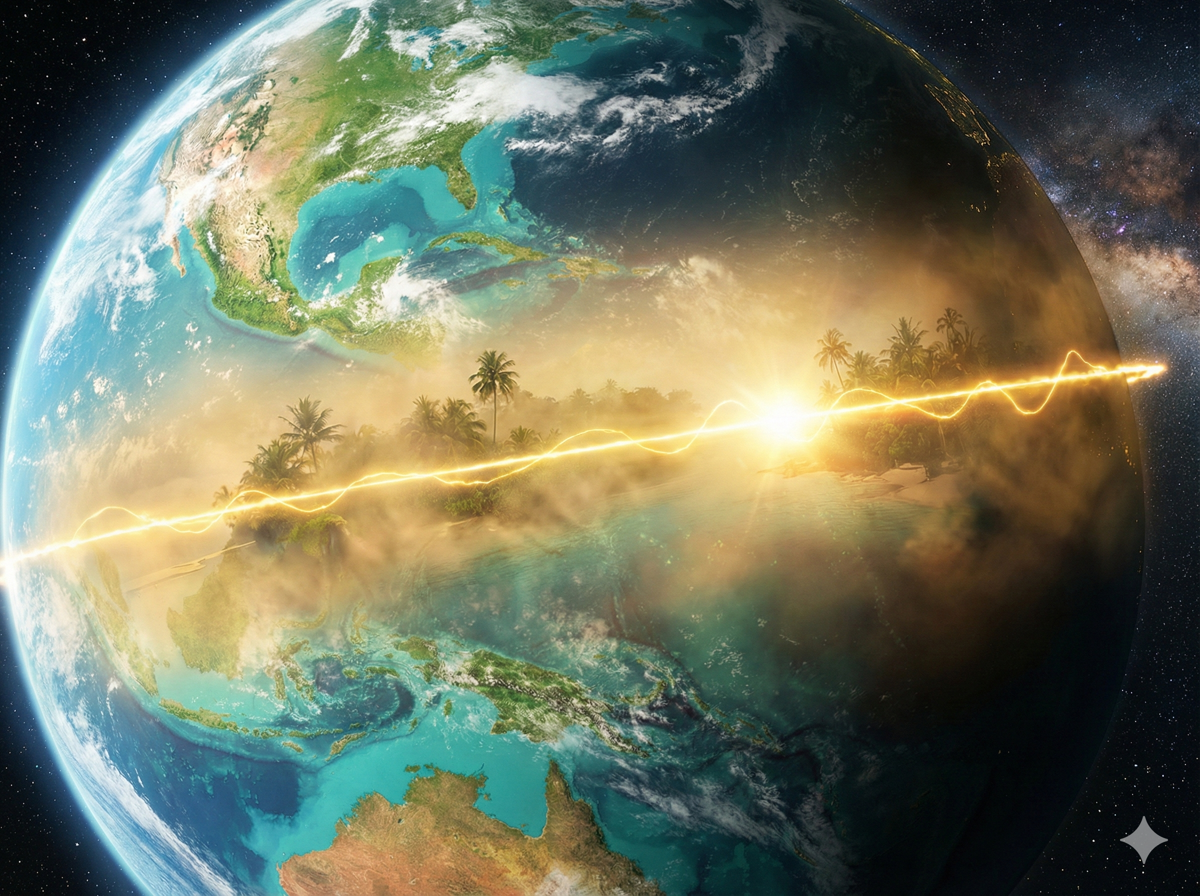 De evenaar op de wereldbol